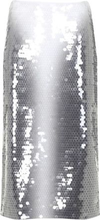 Sportmax Smoke Black Toano Sequined Skirt