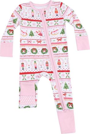 Angel Dear Sugar Plum Fairy Convertible Zip Footie in White at Nordstrom, Size 3-6M