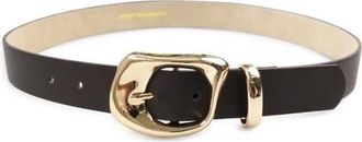 Petit Moments Link Belt in Chocolate/Gold at Nordstrom, Size X-Small