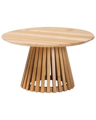 Baxton Studio Caribic Modern Slatted Acacia Wood Coffee Table