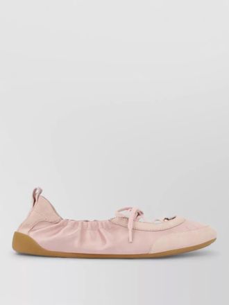Chlo&eacute; kick leather ballet flats round toe