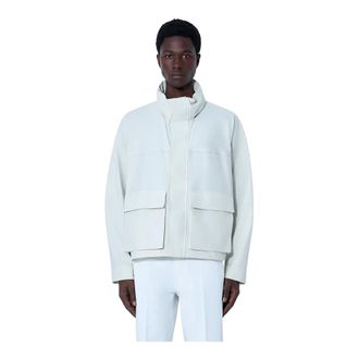 Christophe Lemaire High-Collar Utility Jacket - male - Lemaire - Light Jackets - White - M - Jackets