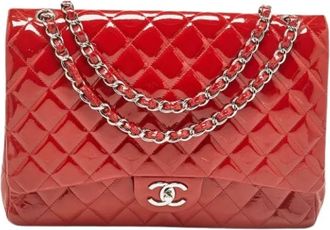 Chanel Pre-owned Leren Schoudertas - Dames - Vintage Schoudertas - Rood - ONE Size - Leer - Vintage