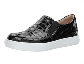 Finn Comfort Womens Clayton Crocco Schwarz Shoes In Black