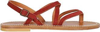 K.Jacques Flat Sandals, female, Brown, Size: 10 US St Tropez Sandals