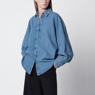 Loewe Light blue washed cotton denim shirt