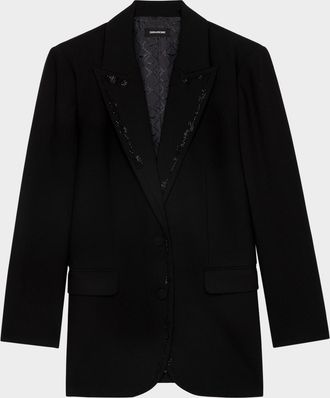 Zadig&Voltaire Viva Embellished Blazer