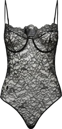 Philipp Plein Lace Body Skull - Dames - Bodies - Zwart - L - Tops
