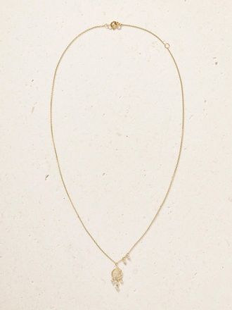 Pascale Monvoisin Collana In Oro 9 Carati Con Diamanti Gaby N&deg;1