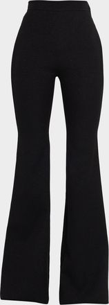 Giambattista Valli High-Rise Shimmering Flared Trousers