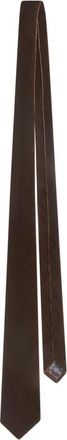 Emporio Armani Gladde velvet stropdas - Heren - Stropdassen - Bruin - ONE Size - Accessoires