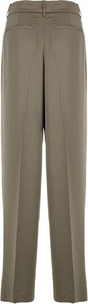 Michael Michael Kors Womens Brown Wide Leg Tech Fabric Pants Recycled Polyester Trousers