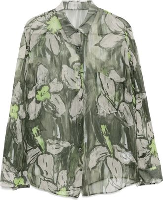 JNBY Camicia con stampa a fiori - Verde