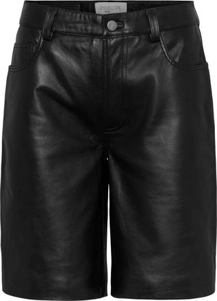 Envelope 1976 Shorts - Dames - Korte Broeken - Zwart - M - Leer - Korte Broeken