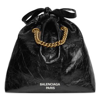 Balenciaga (WMNS) Balenciaga Crush Small Tote Bag Black 742942210IT1000