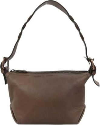 Celine Pre-owned Vintage Schoudertas - Dames - Vintage Schoudertas - Bruin - ONE Size - Leer - Vintage