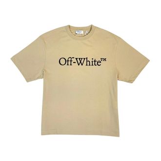 Off-white T-Shirts, male, Beige, Size: 2XL Big Bookish Skate T-Shirt