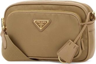 Prada Womens Beige Re-Nylon Crossbody Bag Cammello 1 Borse A Mano