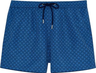 HOM Mens Short de Bain Hendaye Swim Briefs, Blue Print, XL