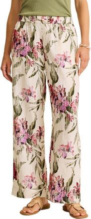 Tommy Bahama Orchid Isle Easy Linen Wide Leg Pants in Coconut at Nordstrom, Size X-Small