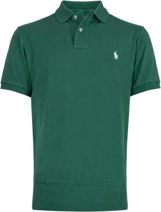 Ralph Lauren Slim Fit Mesh Polo Shirt - Heren - Polos - Groen - S - Katoen - Tops