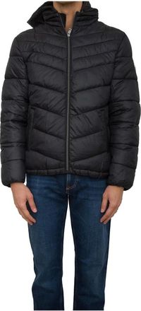 Guess Zwarte Jassen 100%Pl - Heren - Winterjassen - Zwart - L - Polyester - Jassen