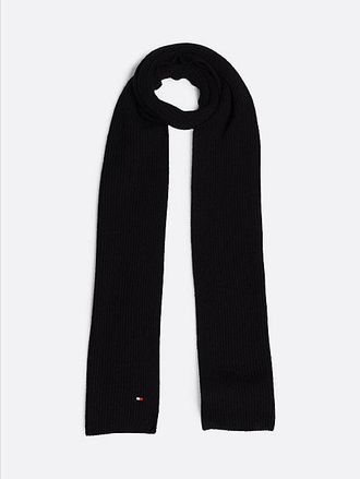 Tommy Hilfiger Hilfiger Flag Embroidery Ribbed Scarf