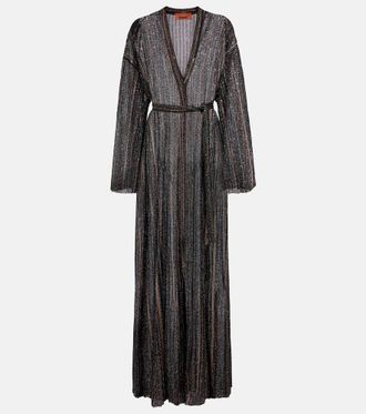 Missoni Chevron lam&eacute; cardigan