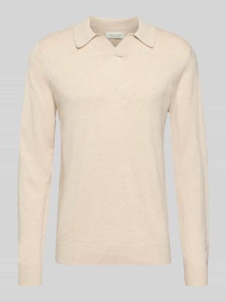 Casual Friday Casual Friday Regular Fit Longsleeve aus Lyocell-Mix Modell Bells in Sand Melange, Gr&ouml;&szlig;e XXXL