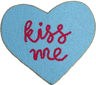 Tiramisu Kiss Me Beaded Heart Placemat