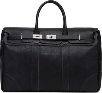 Brunello Cucinelli Tassen, Heren, Zwart, ONE Size, Leer, Country Bag
