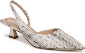 Franco Sarto Devin Kitten Heel Slingback Pump in Grey at Nordstrom Rack, Size 7.5