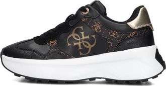 Guess Zwarte Lage Sneakers Luckei - Dames - Sneakers - Zwart - 39 EU - Schoenen
