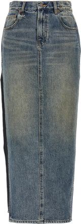 R13 devon Side Slit Skirt