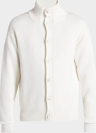 Tom Ford Mens Cotton and Silk Knit Cardigan