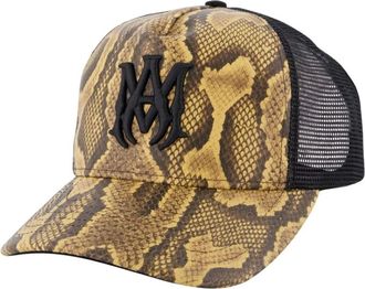 Amiri Cappello Trucker Python MA - - Accessories - Uomo - Marrone - ONE SIZE