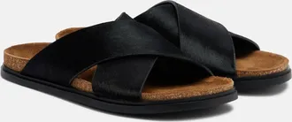 The Row Cross calf hair sandals