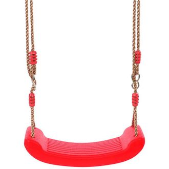 OEM Balan&ccedil;oire Arbre - Si&egrave;ge 43 X 18 Cm - Corde Nylon R&eacute;glable 140-180 Cm - Int&eacute;rieur Ext&eacute;rieur - Charge Max 120 Kg - Rouge