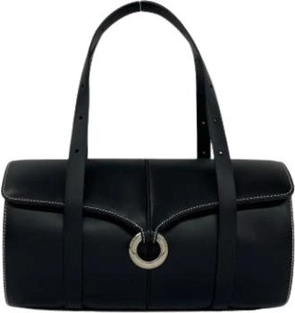 Loewe Pre-owned Boston Bag - Dames - Vintage Handtas - Zwart - ONE Size - Leer - Vintage