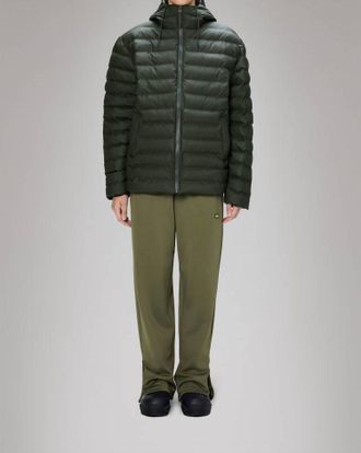 Rains Unisex Lohja Puffer Jacket In Green