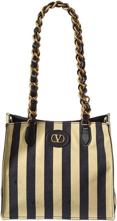Valentino Vlog Signature Jacquard Canvas Tote