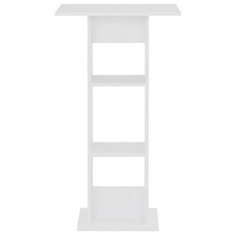 Berkfield Home Bar Table White 60x60x110 cm | Size: 60 x 60 x 110 cm