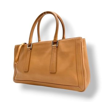 Coach Brown Camel Leather Handbag Tote Bag (Pre-Owned)