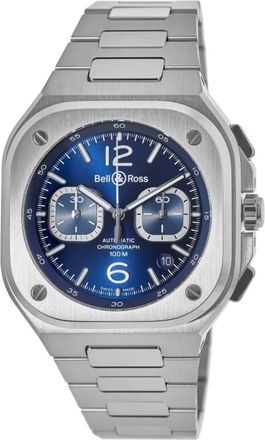 Bell & Ross BR 05 Chronograph 42mm Automatic Blue Dial Stainless Steel Mens Watch BR05C-BLU-ST/SST
