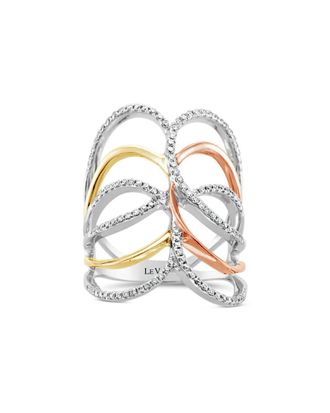 Le Vian 14K Tri-Tone 0.43 Ct. Tw. Diamond Knuckle Ring