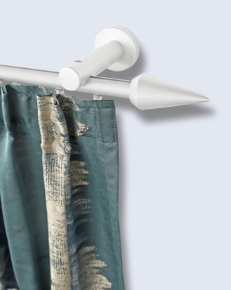 Garesa Gardinenstange »AGROS« Ø 20 mm 1 läufig-läufig Wunschmasslänge Vorhanggarnitur, einfache Montage, verlängerbar, Wandmontage, Spitze