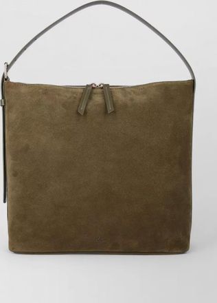 A.P.C. vera suede shoulder bag with adjustable strap