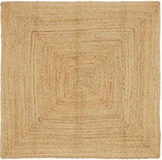 vidaXL Area Rug Beige 120 x 120 cm Jute vidaXL
