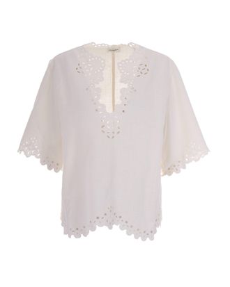 Isabel Marant White Shana Blouse