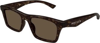 Alexander McQueen Authentieke Bril met Topkwaliteit - unisex - Zonnebrillen - Bruin - 53 MM - Accessoires